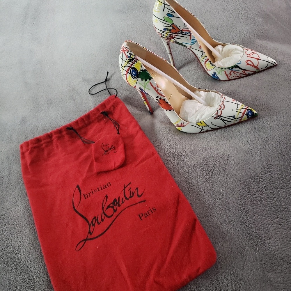 **SOLD**Christian Louboutin So Kate Graffiti Pumps - Picture 2 of 8